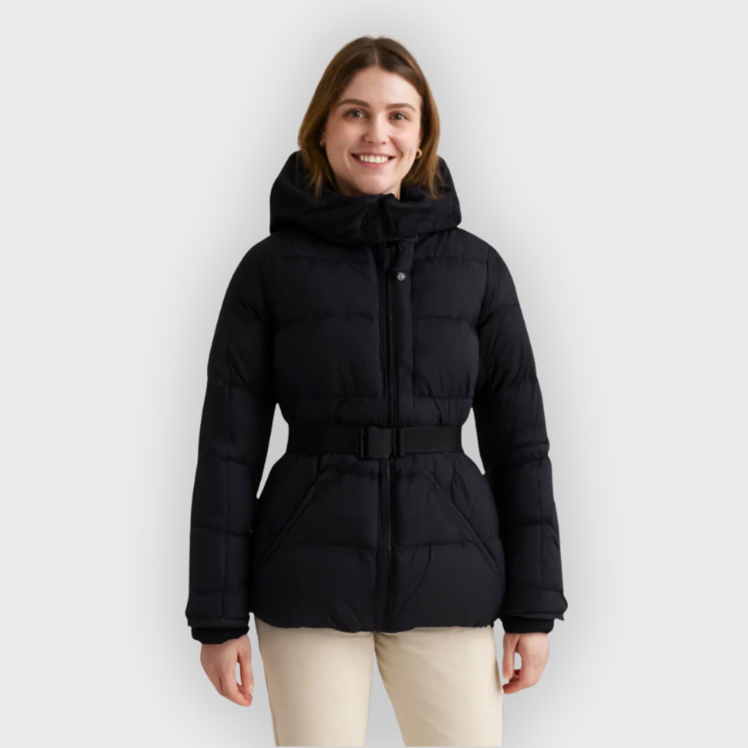 Heidi-Mode | Damen Gürtelte Pufferjacke