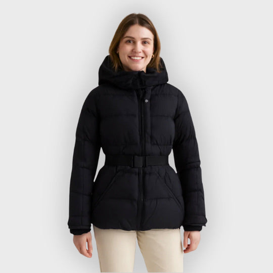 Heidi-Mode | Damen Gürtelte Pufferjacke