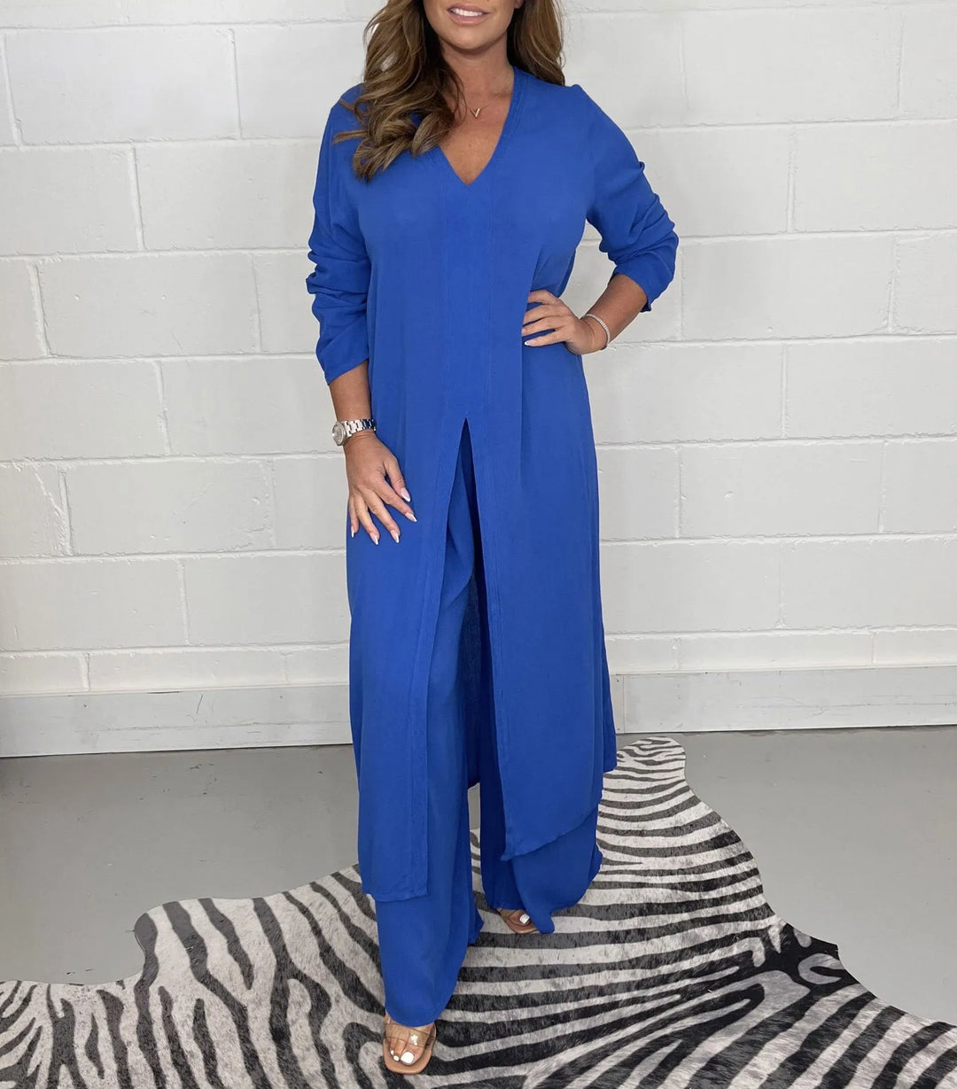 Heidi-Mode | Delige Dik Leinen Set mit Regular Fit