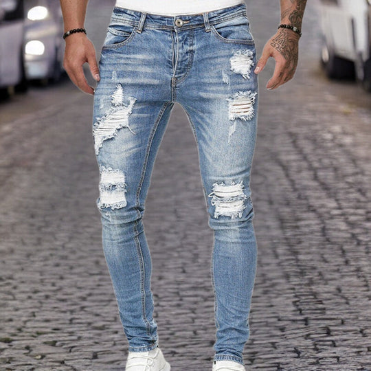 Stylische Hose aus zerrissenem Denim