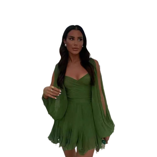 Heidi-Mode | Modebewusste Off Shoulder Kleid mit Laternenärmeln