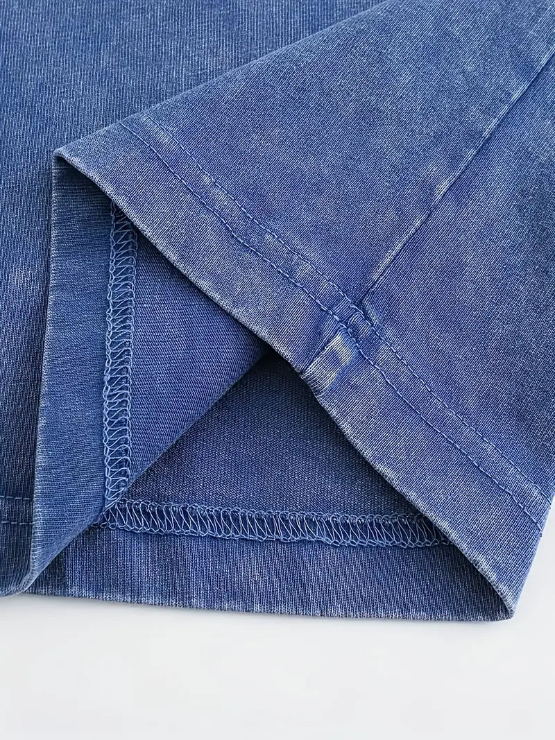 Heidi-Mode | Baumwoll-T-Shirt mit Rundhalsausschnitt