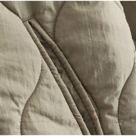 Heidi-Mode | Bequemes Rundhals gepolstertes Jacket mit Knöpfen Ideal für Herbst/Winter