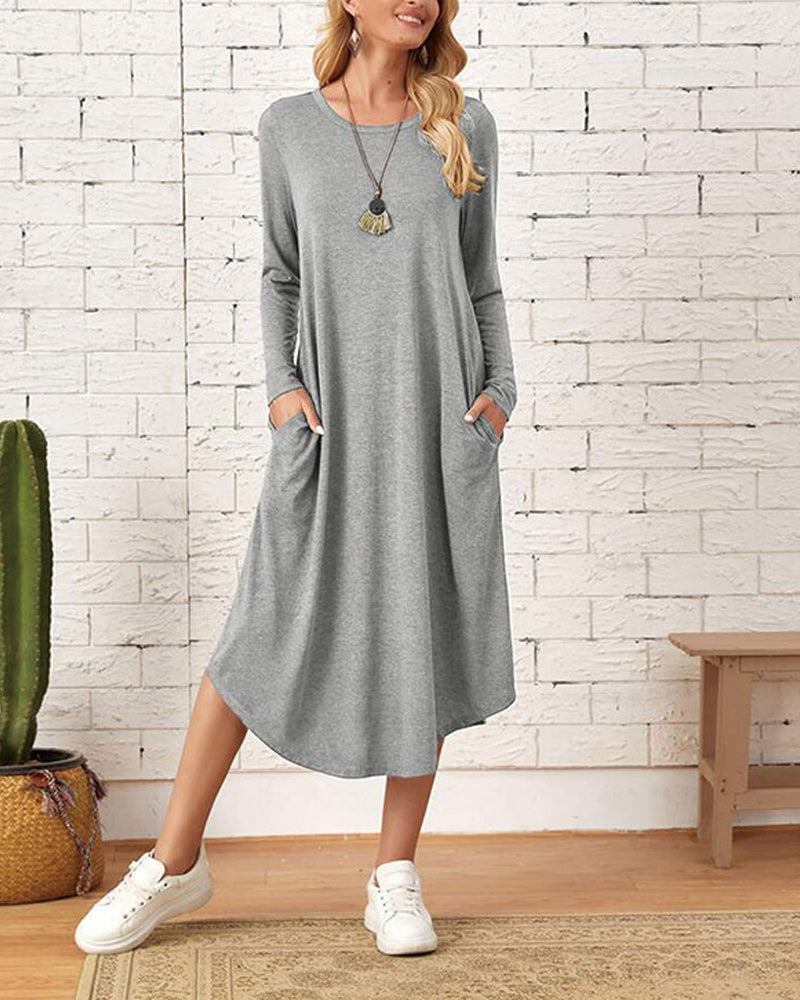 Langärmeliges Kleid für Frauen