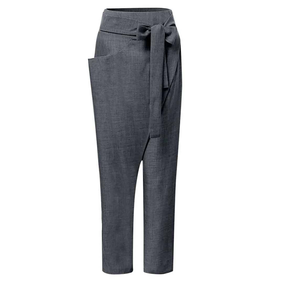 Heidi-Mode | High-Waist Wickel Bequeme Hose