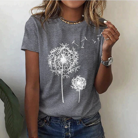 Heidi-Mode | T-Shirt mit Kurzarm Bedruckt Lässig