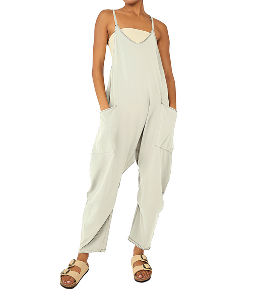 Heidi-Mode | Damen Eleganter Leichter Jumpsuit mit Handgefertigten Details für Festliche Anlässe