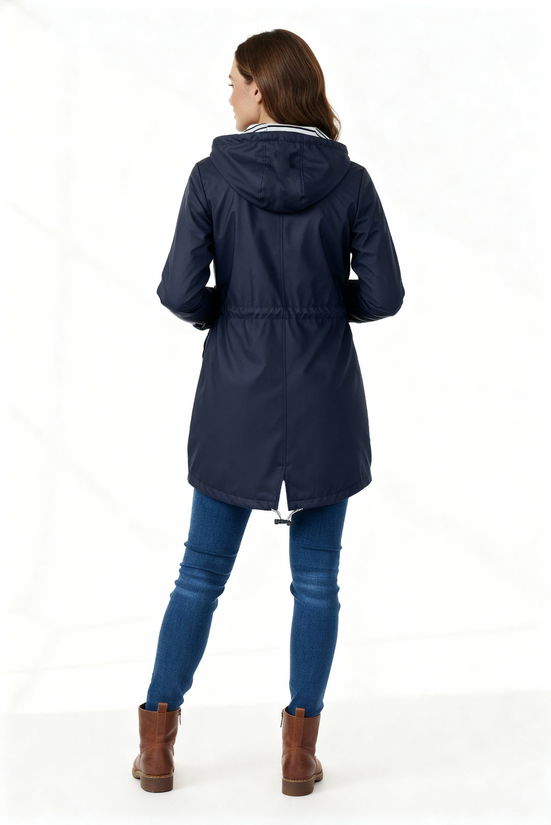 Wasserdichter Mantel mit Kapuze