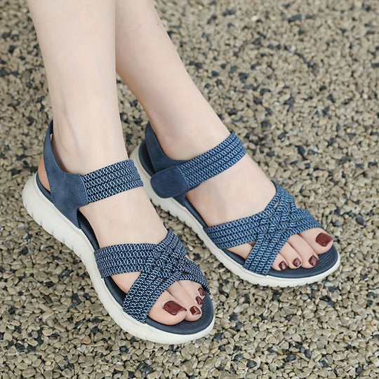 Heidi-Mode | Damen Sommer Sandalen: Leicht, Rutschfest, Modisch, Offen, Komfortabel