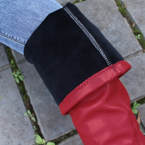 Heidi-Mode | Damen Über Kniefallstiefel Spitz Schuh Hoher Stiletto