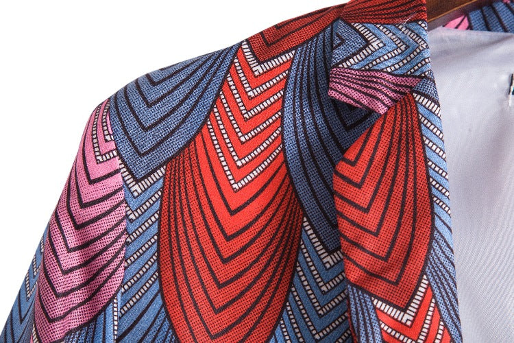 Damen Blazer mit auffälligem floralem Muster und modernem Schnitt Heidi-Mode