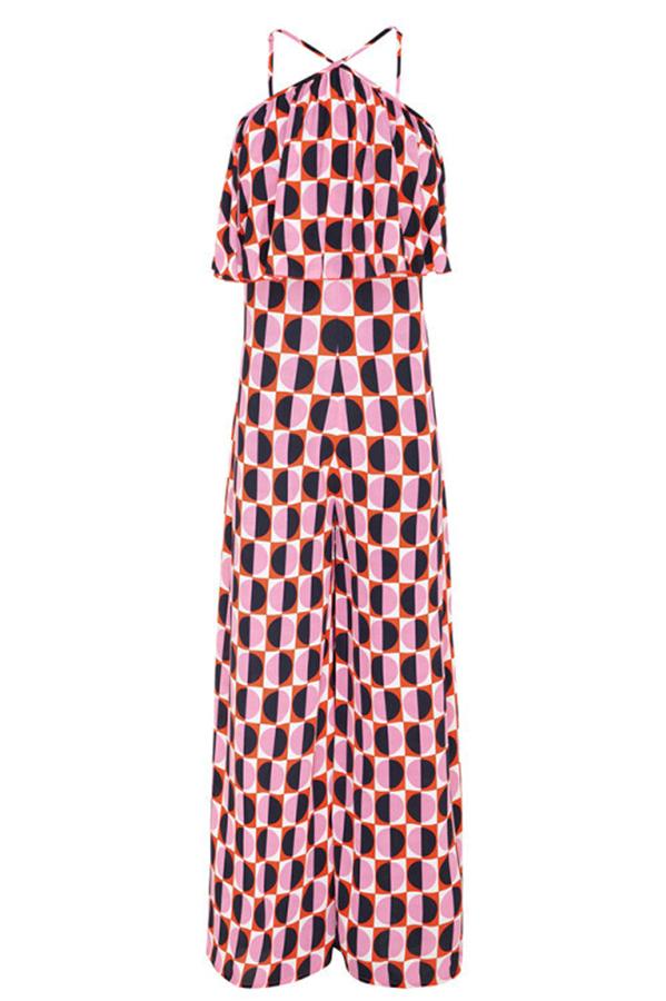 Heidi-Mode | Love Buzz Halterneck Breite Beinform Jumpsuit