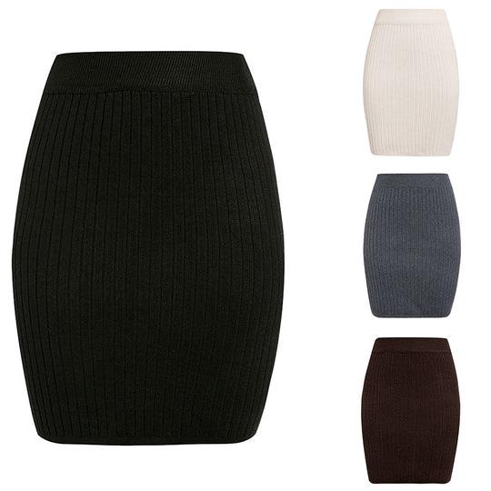 Damen Strickrock im eleganten Rippdesign Heidi-Mode