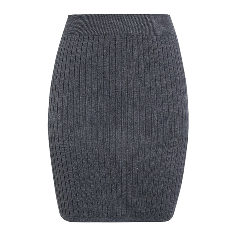Damen Strickrock im eleganten Rippdesign Heidi-Mode