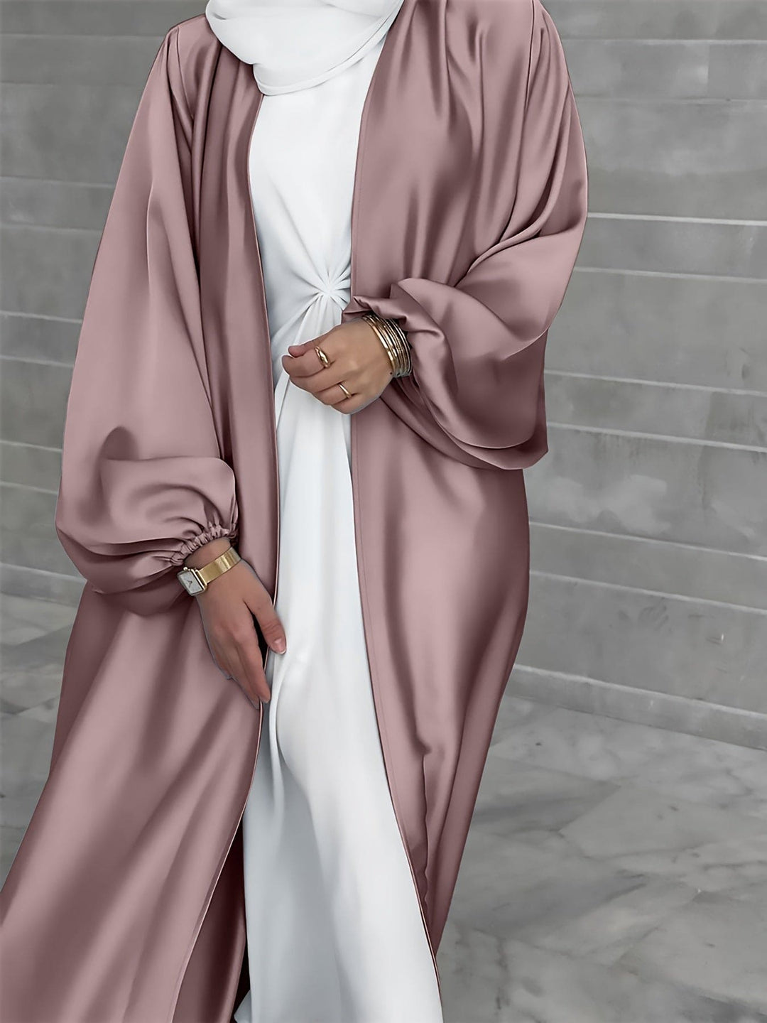 Abaya-Kleid mit Gürtel - Eva