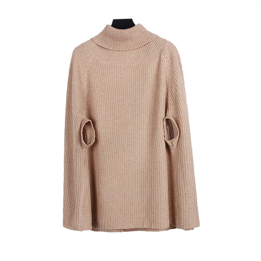 Damen Cape-Pullover mit strukturiertem Design und weitem Schnitt Heidi-Mode