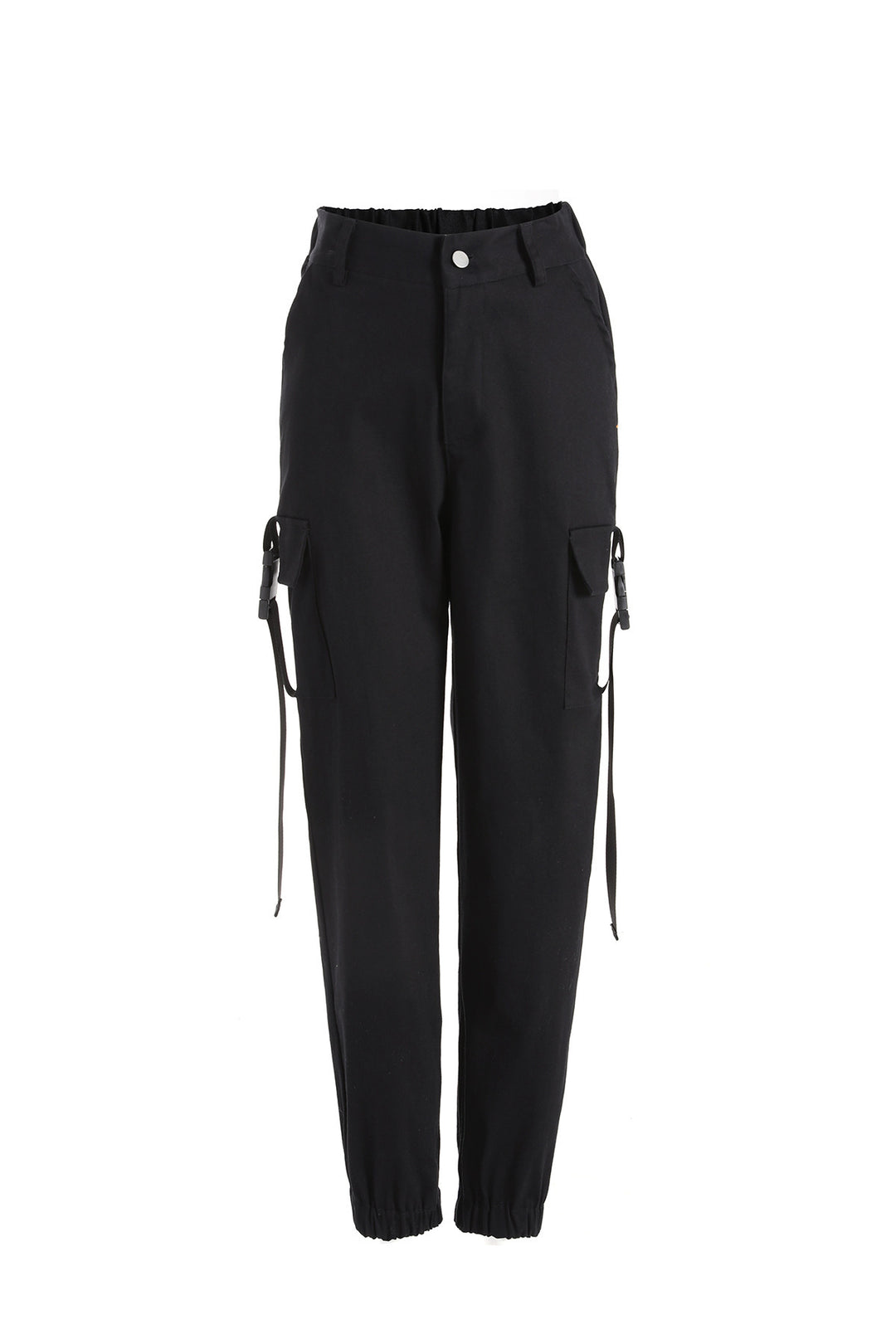 Damen Cargo-Hose mit elastischem Bund und praktischen Seitentaschen Heidi-Mode