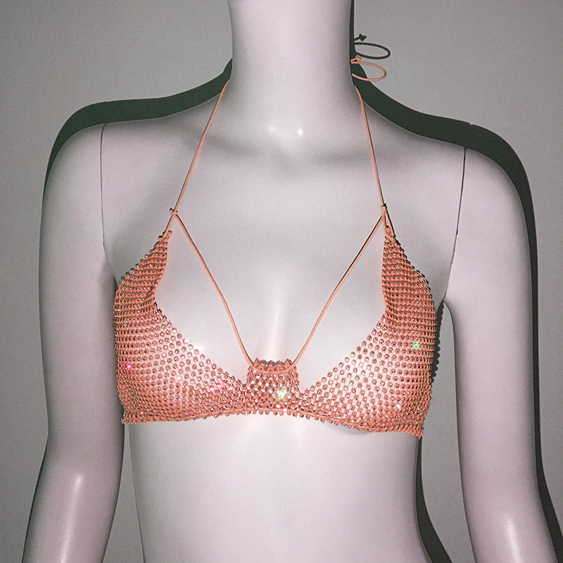 Heidi-Mode | Strass-Spaghetti-Träger-Bra Musikfestival Top