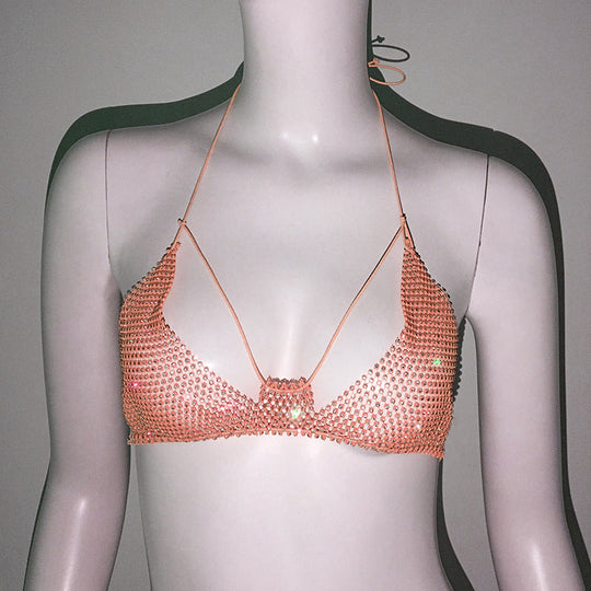 Heidi-Mode | Strass-Spaghetti-Träger-Bra Musikfestival Top