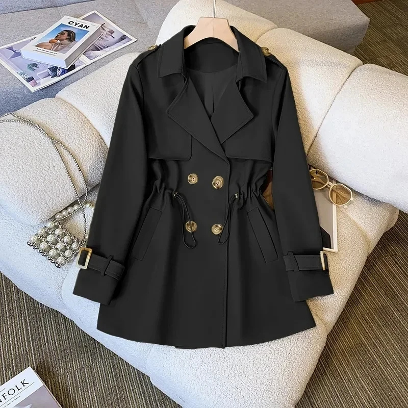 Taillierter Trenchcoat Mit Details Damen