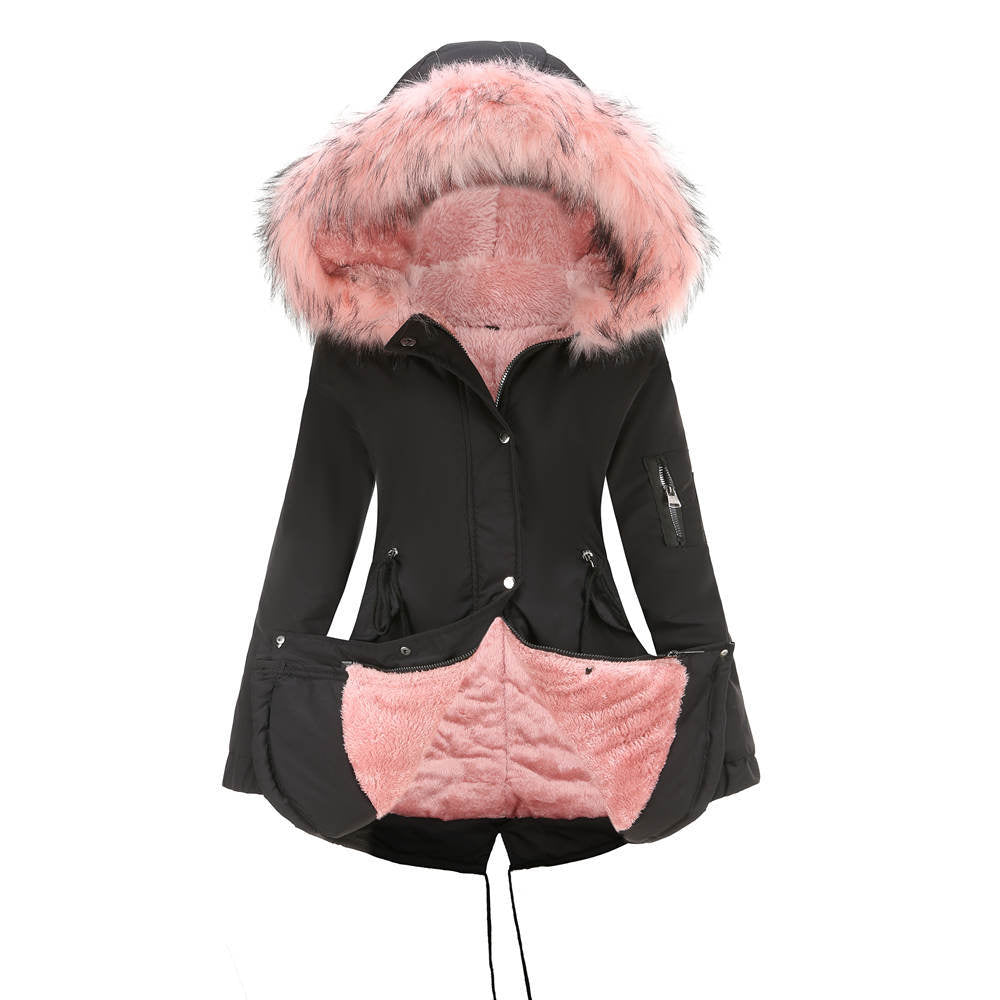 Heidi Mode | Damen Winter Parka Mit Kapuze Und Fleecefutter