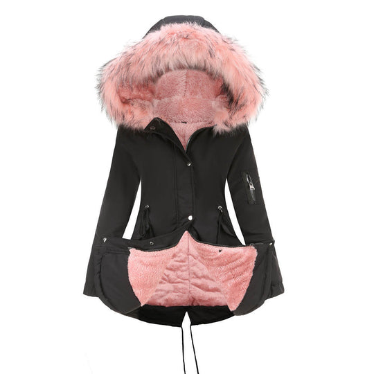 Heidi Mode | Damen Winter Parka Mit Kapuze Und Fleecefutter