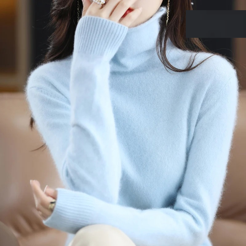 Heidi-Mode | Cashmere Pullover Damen Weicher Rollkragenpullover, Warm & Luxuriöses Design
