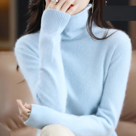 Heidi-Mode | Cashmere Pullover Damen Weicher Rollkragenpullover, Warm & Luxuriöses Design