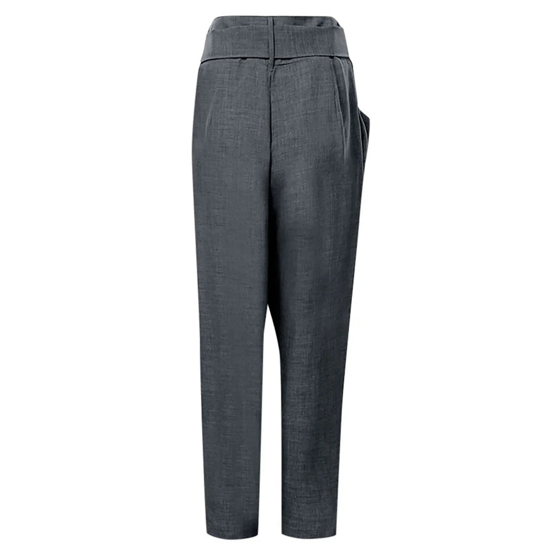 Heidi-Mode | High-Waist Wickel Bequeme Hose