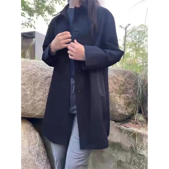 Heidi-Mode | Stylischer Einreihiger Kurzer Trenchcoat für Damen