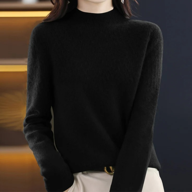 Heidi-Mode | Damen Rollkragenpullover Klassische Weiche Strickware Warm und Elegant Rollkragenpullover Damen