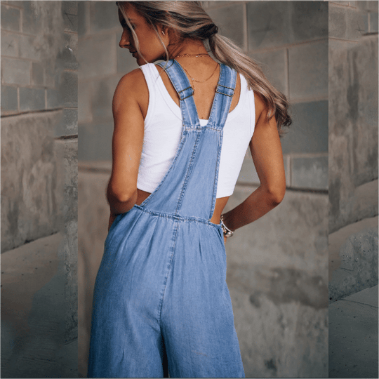 Heidi - Damen Denim Jumpsuit