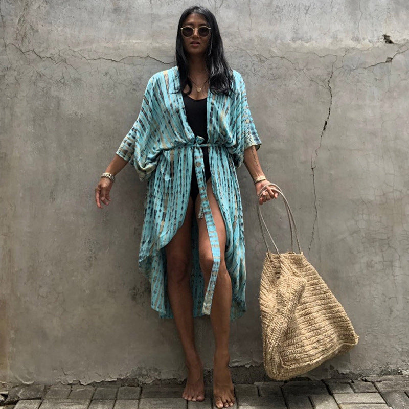 Heidi-Mode | Glamouröse Sonnenschutz Resort Strandkleid Cover Up