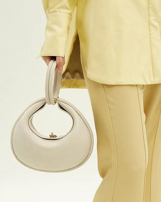 Heidi-Mode | Einfarbig Eleganter Halbmondförmiger Schultertasche