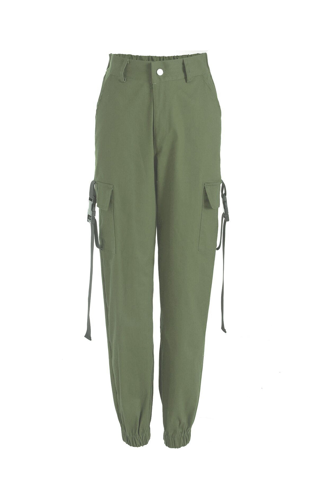 Damen Cargo-Hose mit elastischem Bund und praktischen Seitentaschen Heidi-Mode