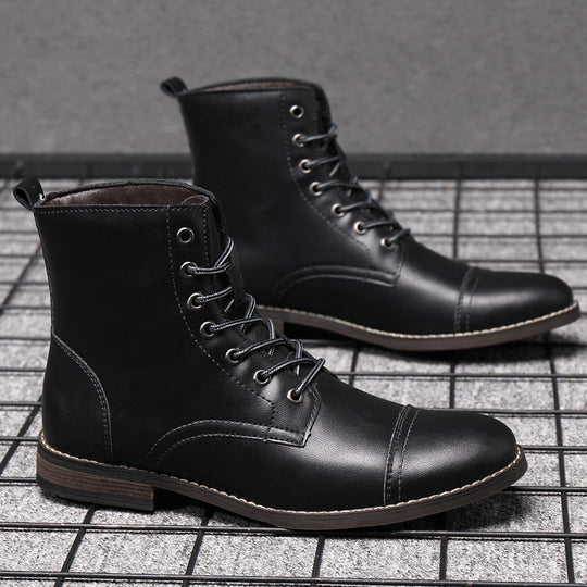 Heidi-Mode | Bequeme Rutschfest Runde Zehe Stiefelette