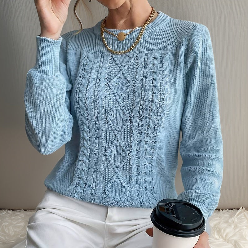 Heidi-Mode | Neck Rippenstrickpullover