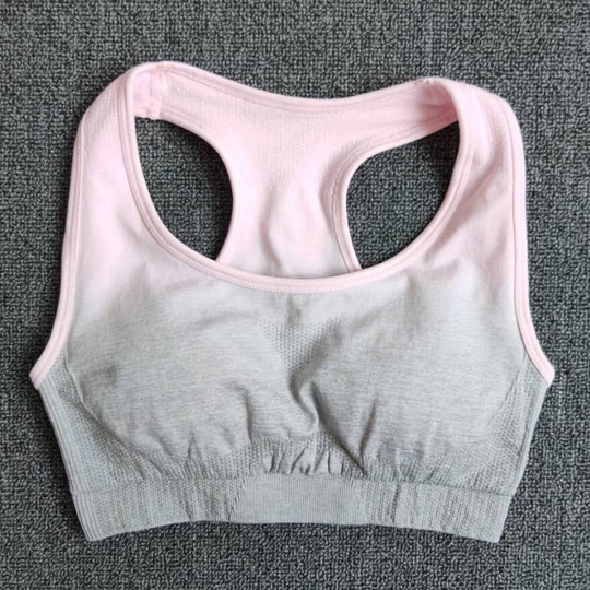 Damen Sportlicher Fitness-BH mit atmungsaktivem Mesh-Material Heidi-Mode