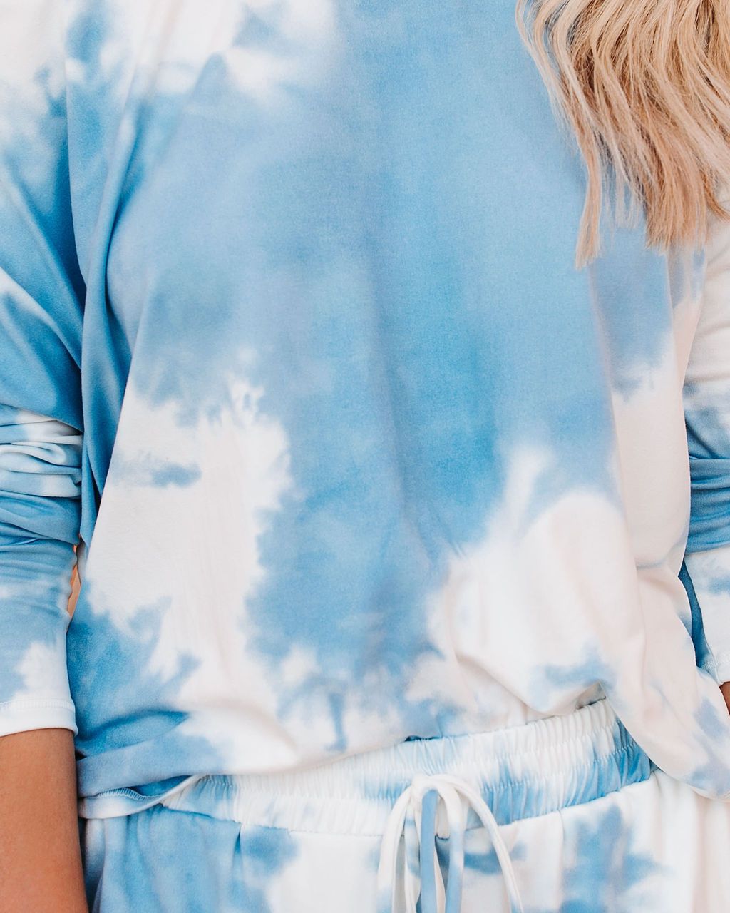 Damen lässiger Oversized Pullover im Batikdesign Heidi-Mode