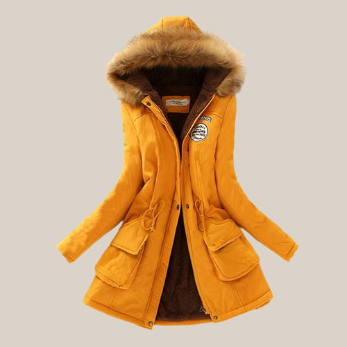 Heidi-Mode | Winterparka mit veganem Fellkragen