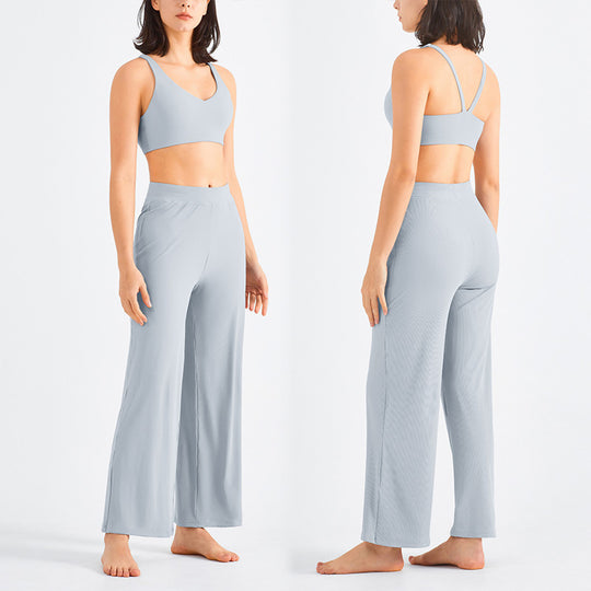 Nicole | Lockere Yoga-Hose mit Kordelzug und Schlaghose