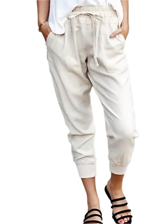 Heidi-Mode | Cotto Leinen Taschenhose Jogger