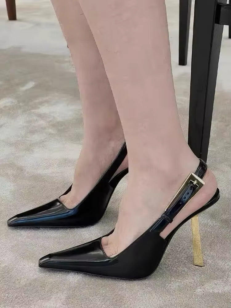Heidi-Mode | Elegante Slingback Pumps mit Spitzer Zehenpartie