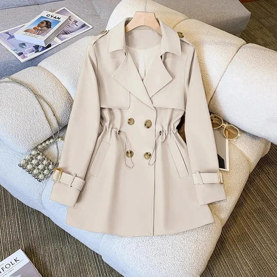 Taillierter Trenchcoat Mit Details Damen