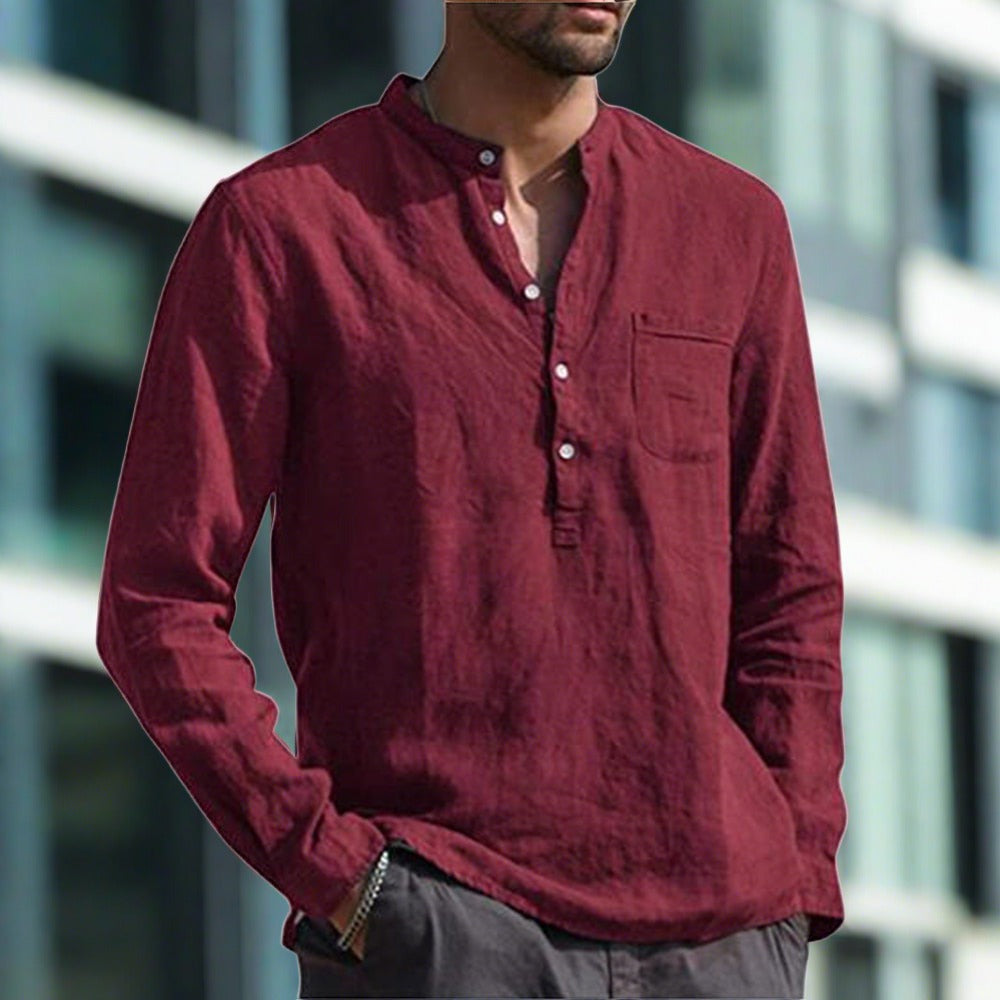 Heidi-Mode | Slim Linen Comfort Shirt