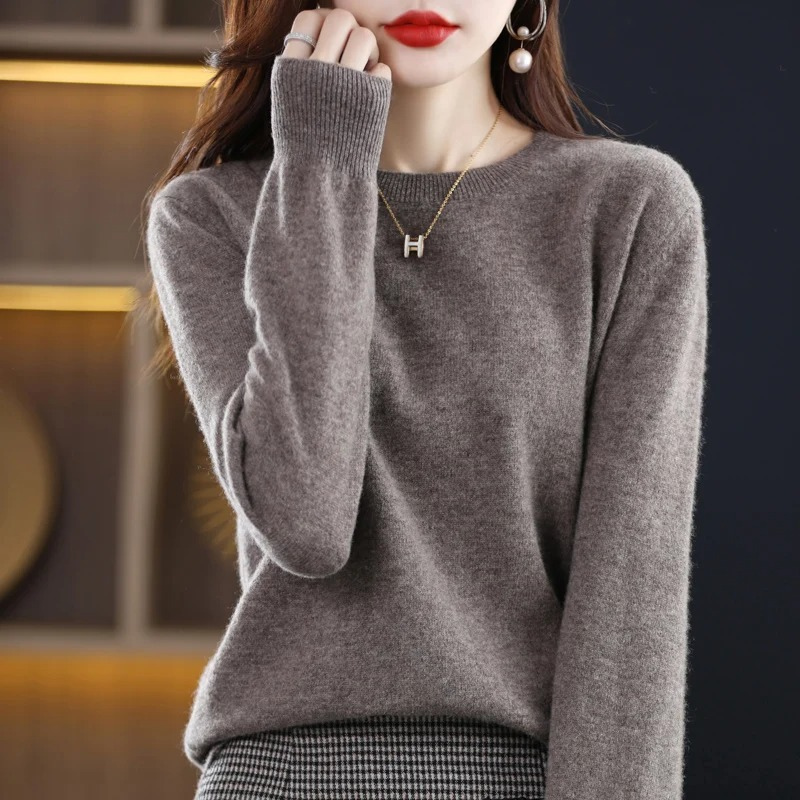 Heidi-Mode | Kaschmir Pullover Damen Klassischer Rundhals, Weich & Stylisch