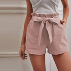 【Baumwolle】Lässige Einfarbige Shorts