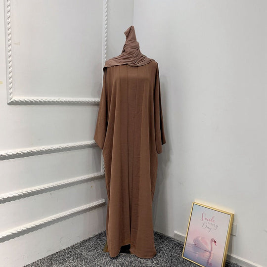 Heidi-Mode | 3 Teile Set Abaya Kleid Arabische Frauen Kleidung Anzug Ohne Abaya, Innenkleid und Scharf