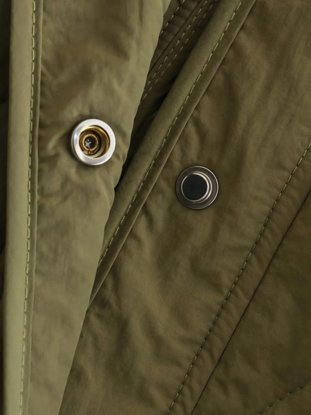 Heidi-Mode | Elegante Langarm-Steppjacke mit Ein-Knopf-Verschluss Ideal für Herbst/Winter