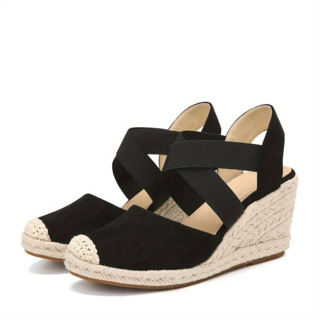 Heidi-Mode | Damen Espadrilles mit Keilabsatz